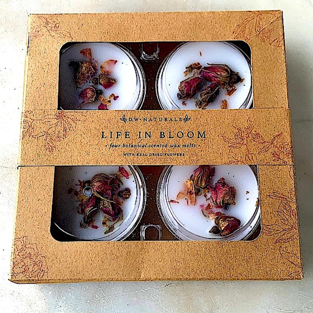 DW HOME CANDLES NATURALS LIFE IN BLOOM SET OF 4  WAX MELTS NIB 1.6 OZ EACH